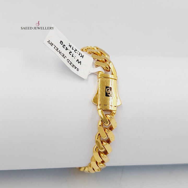 21K اسوارة جنزير اكسترا-مجوهرات الشيخ سعيد-Saeed Jewelry 