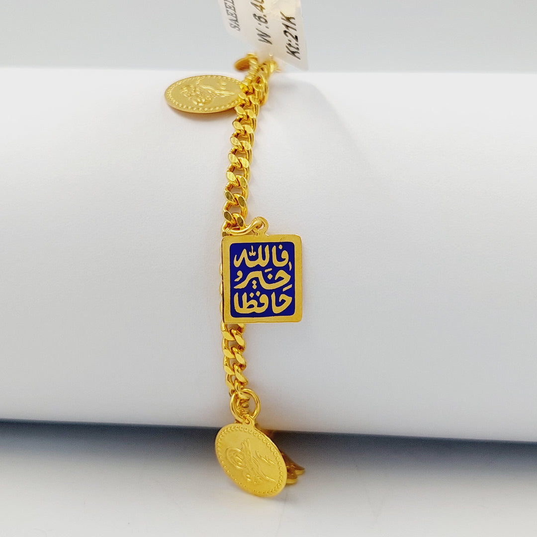 21K اسوارة دنانديش مينا-مجوهرات الشيخ سعيد-Saeed Jewelry 