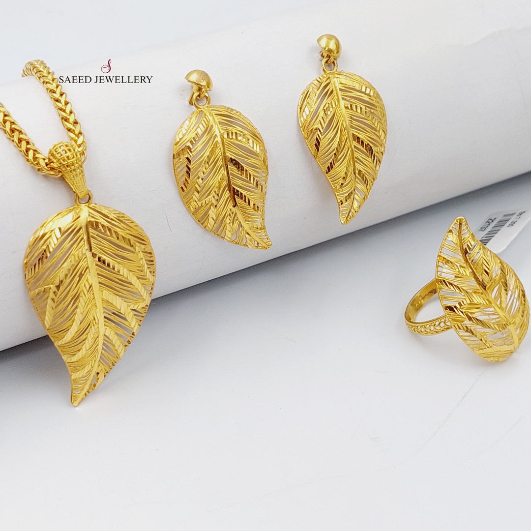 21K Gold 3 pieces set by Saeed Jewelry - Image 2