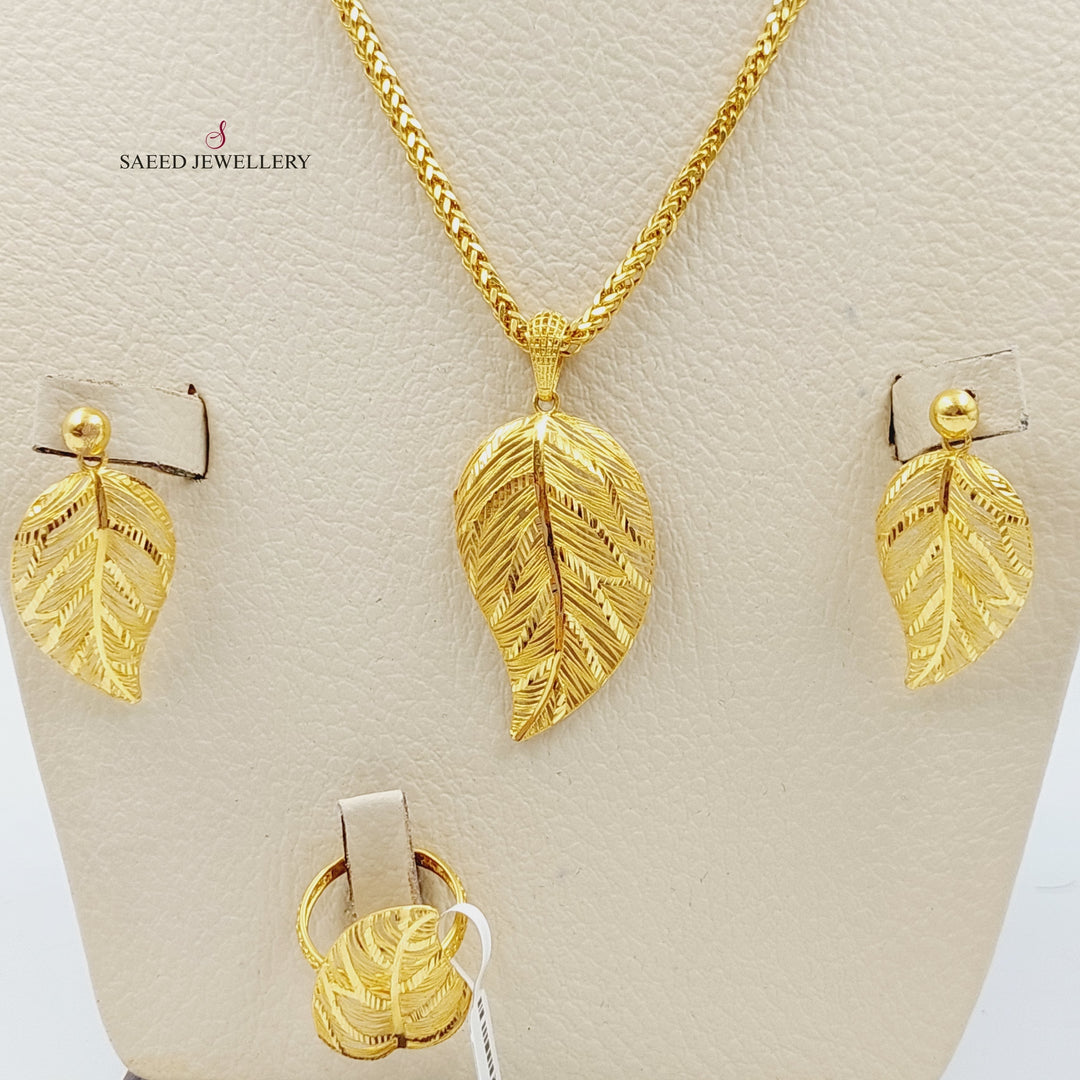 21K Gold 3 pieces set by Saeed Jewelry - Image 3