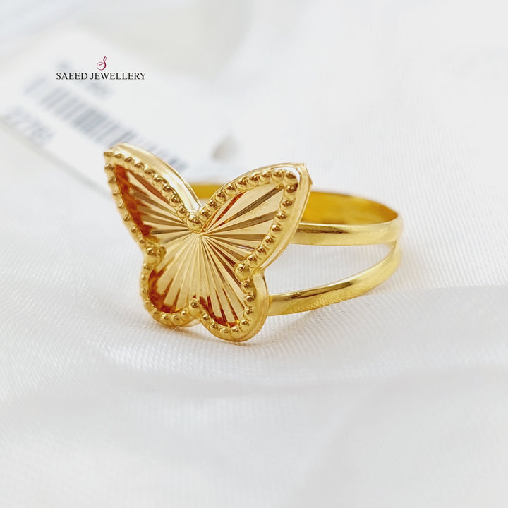 21K Gold 4 pieces butterflies set by Saeed Jewelry - Image 5