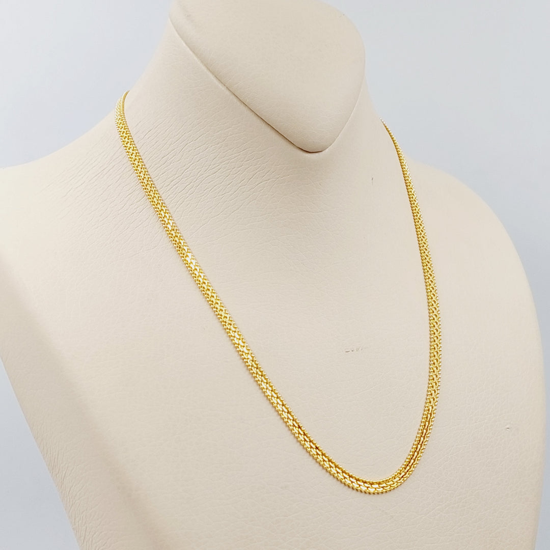 21K Gold 45cm Fansy Chain by Saeed Jewelry - Image 4