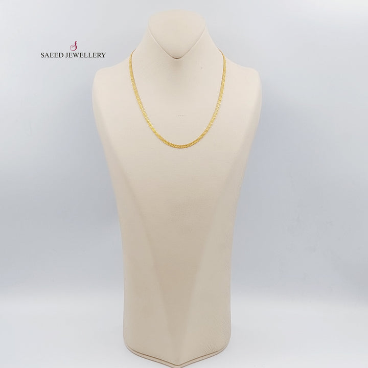 21K Gold 45cm Fansy Medium Thickness Chain by Saeed Jewelry - Image 2