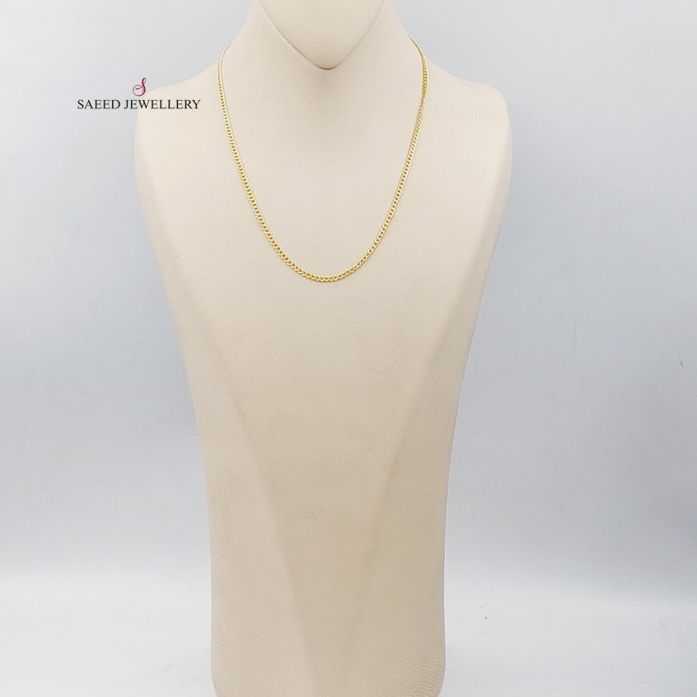 21K Gold 45cm Zarad Chain by Saeed Jewelry - Image 8