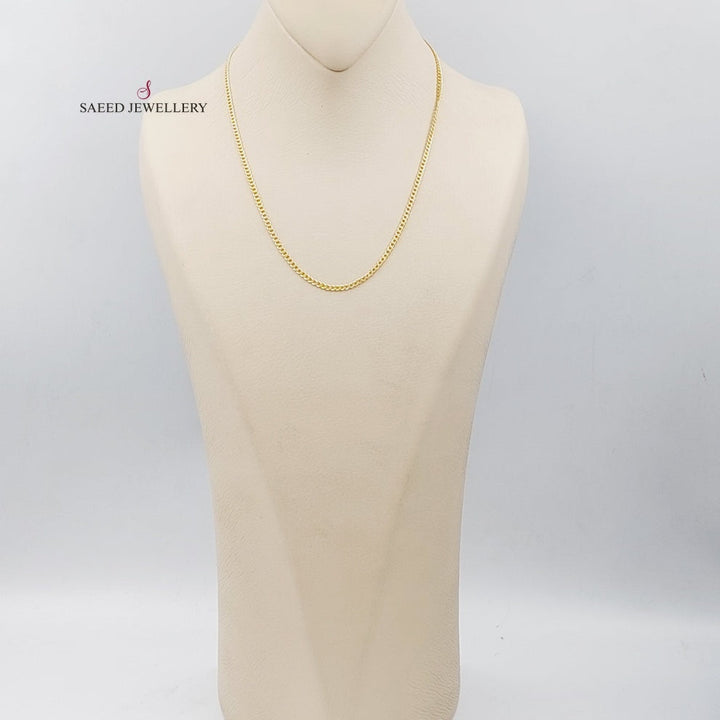 21K Gold 45cm Zarad Chain by Saeed Jewelry - Image 8