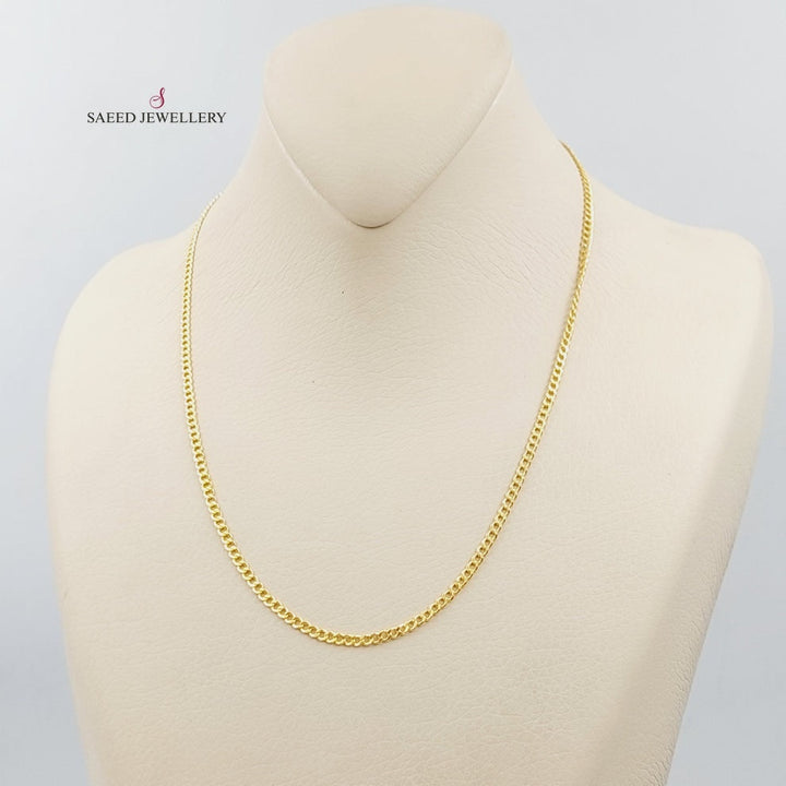 21K Gold 45cm Zarad Chain by Saeed Jewelry - Image 9