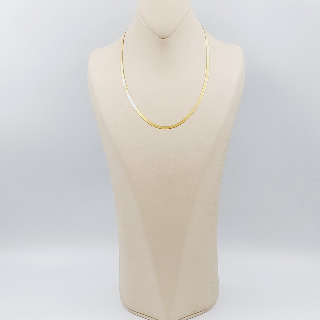 21K Gold 45cm wide Chain by Saeed Jewelry - Image 2