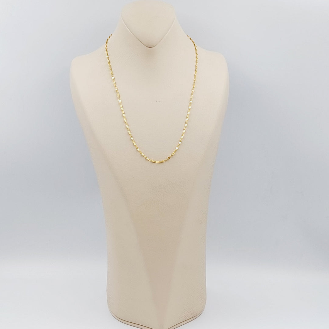 21K Gold 50cm Blade Chain by Saeed Jewelry - Image 5