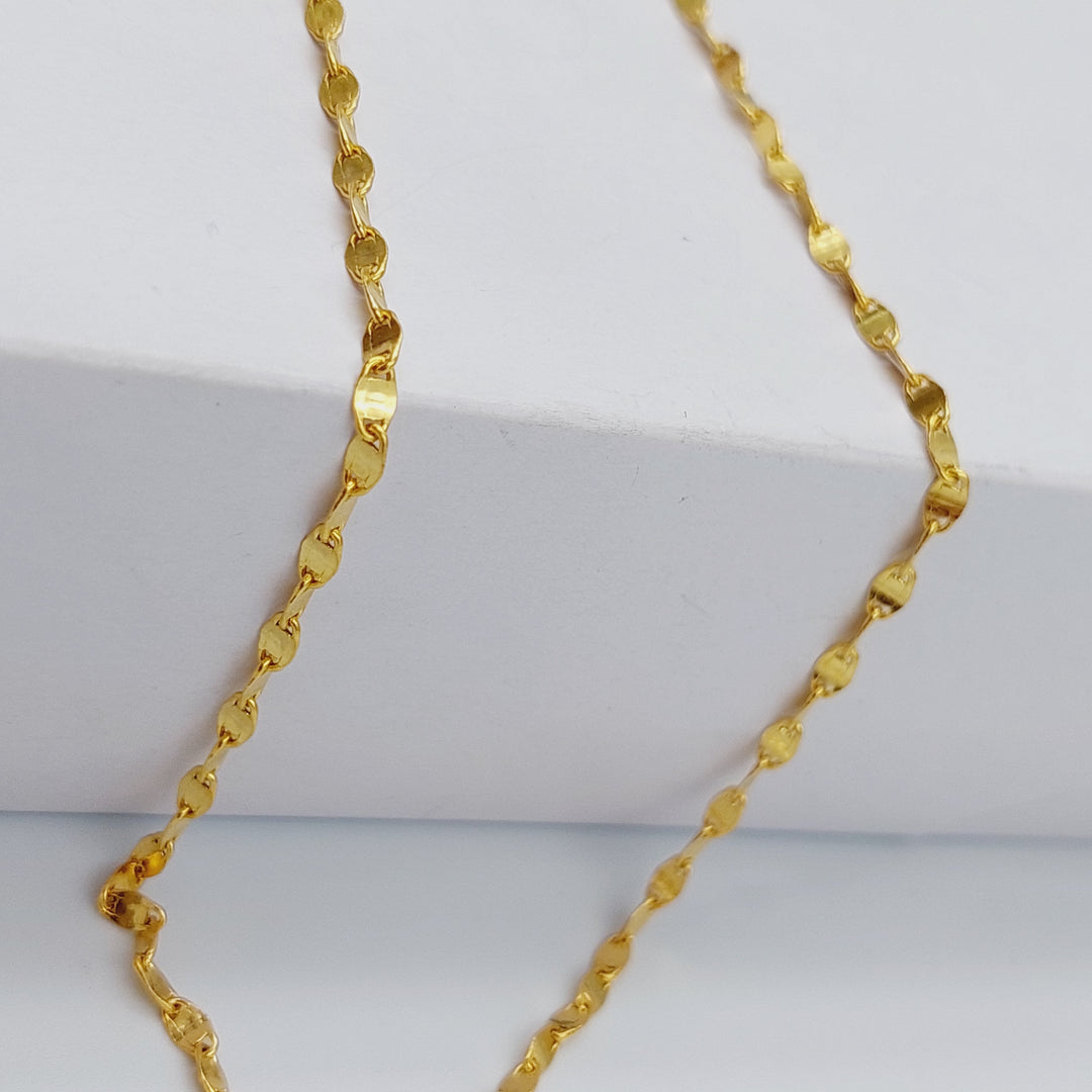 21K Gold 50cm Blade Chain by Saeed Jewelry - Image 4