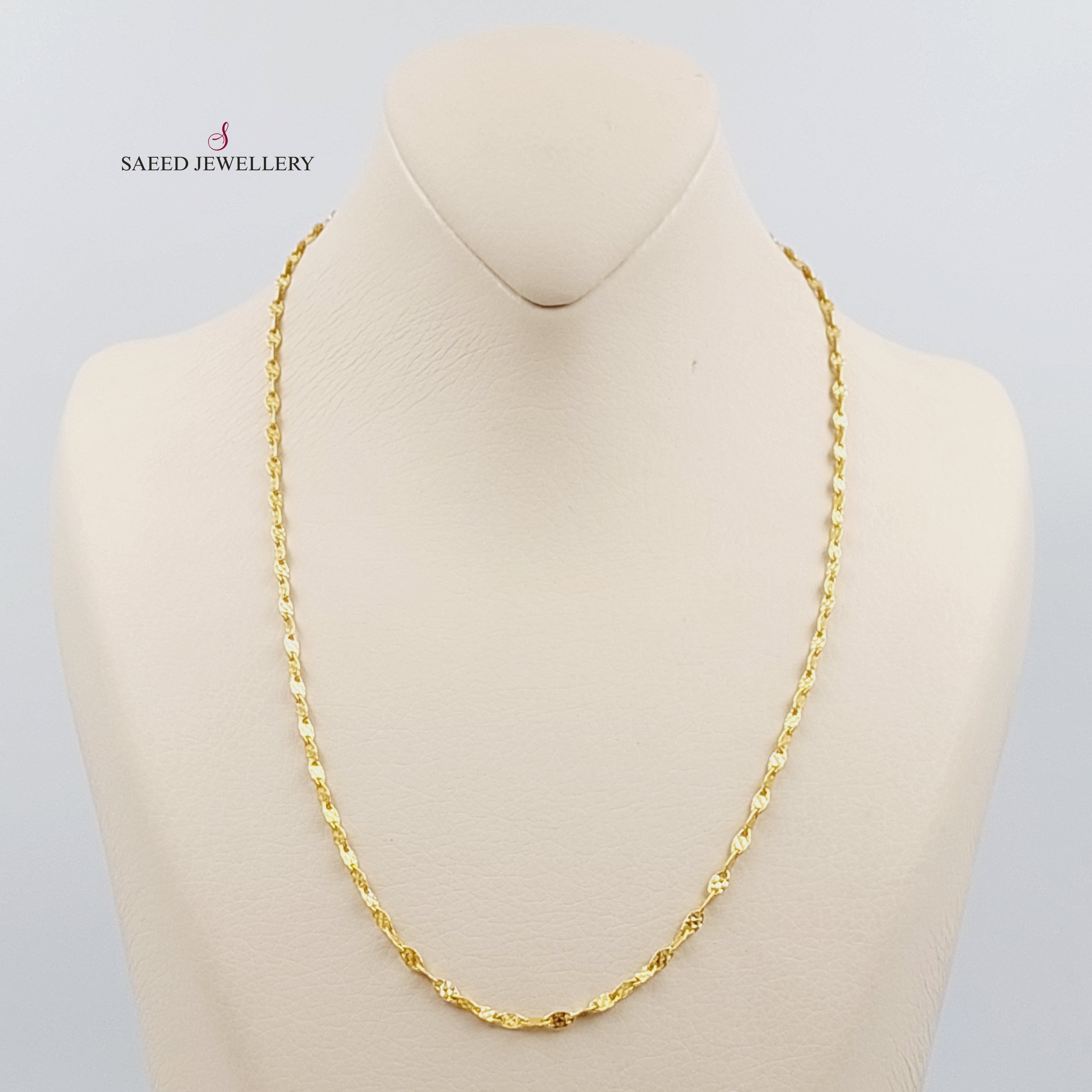 21K 50cm Blade Chain β Saeed Jewelry