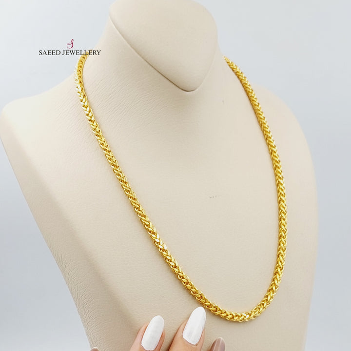 21K Gold 50cm Franco Bold Chain by Saeed Jewelry - Image 1