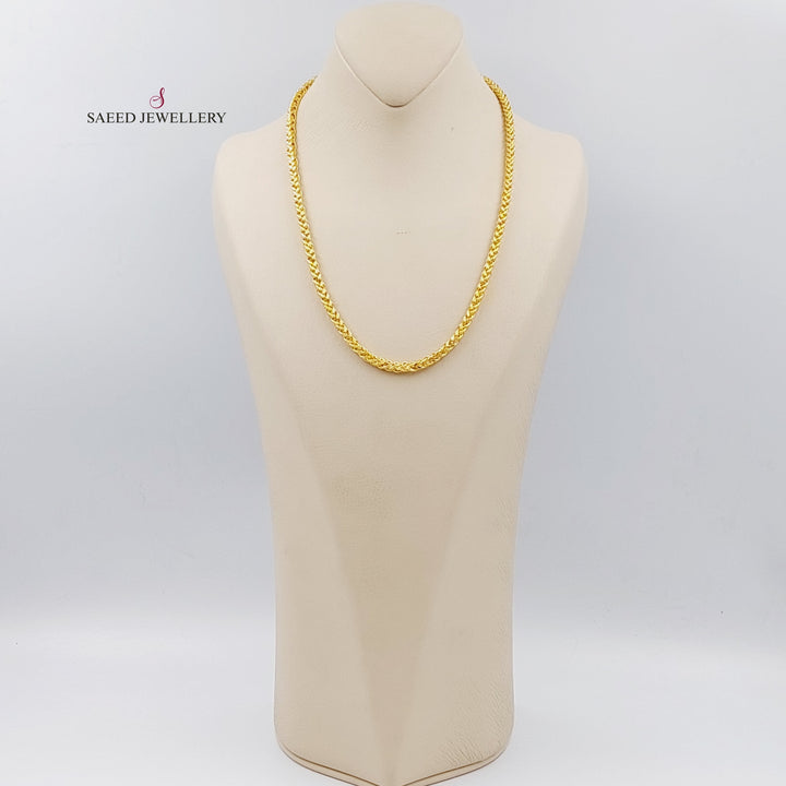 21K Gold 50cm Franco Bold Chain by Saeed Jewelry - Image 2