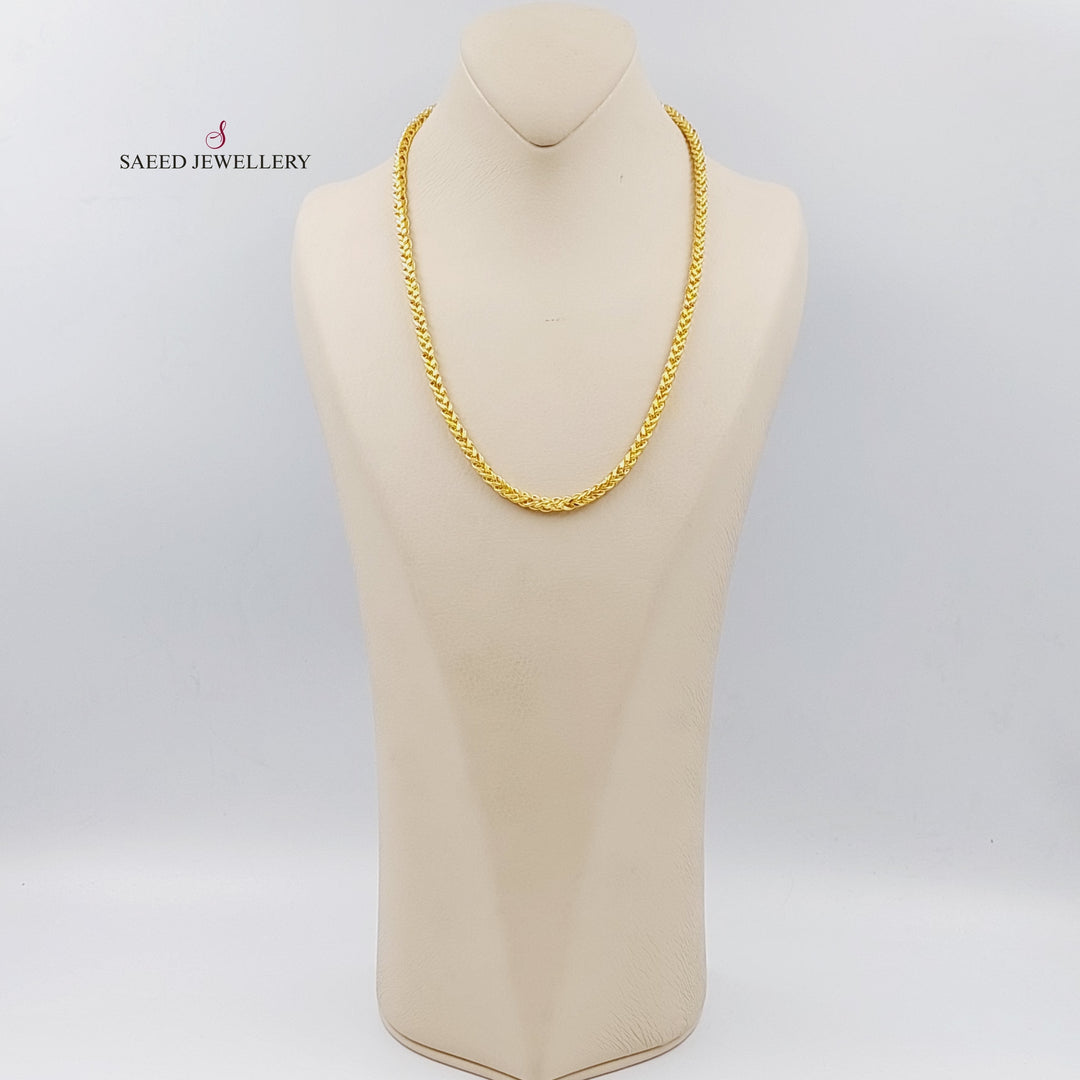 21K Gold 50cm Franco Bold Chain by Saeed Jewelry - Image 3