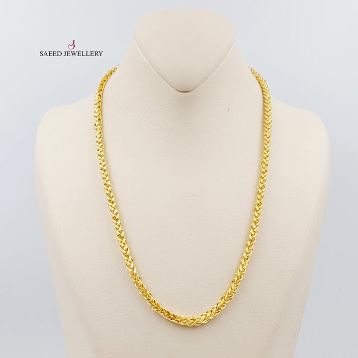 21K Gold 50cm Franco Bold Chain by Saeed Jewelry - Image 2