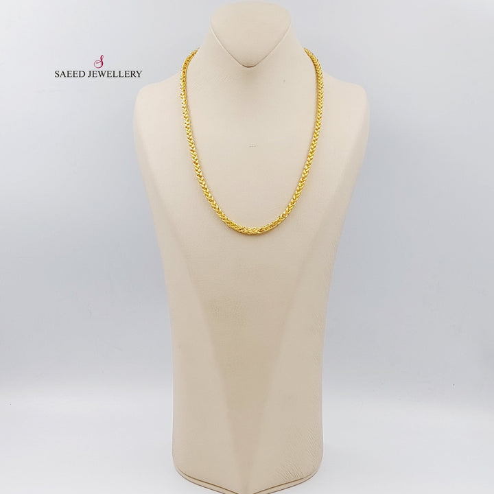 21K Gold 50cm Franco Bold Chain by Saeed Jewelry - Image 4