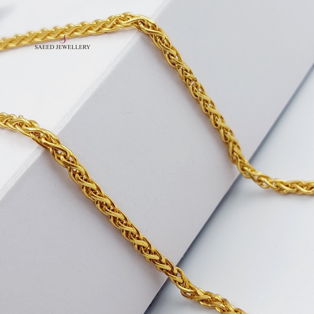 21K Gold 50cm Franco Bold Chain by Saeed Jewelry - Image 1