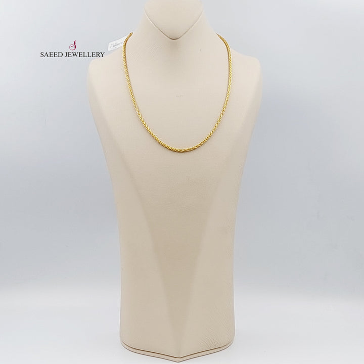 21K Gold 50cm Franco Bold Chain by Saeed Jewelry - Image 2