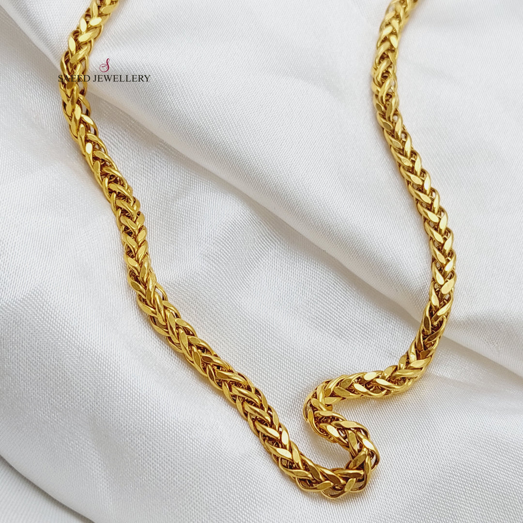 21K Gold 50cm Franco Bold Chain by Saeed Jewelry - Image 3