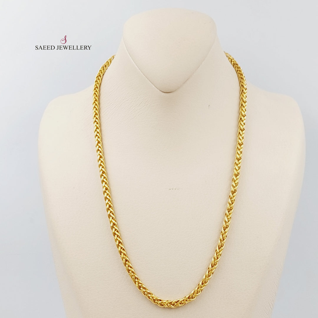 21K Gold 50cm Franco Bold Chain by Saeed Jewelry - Image 1