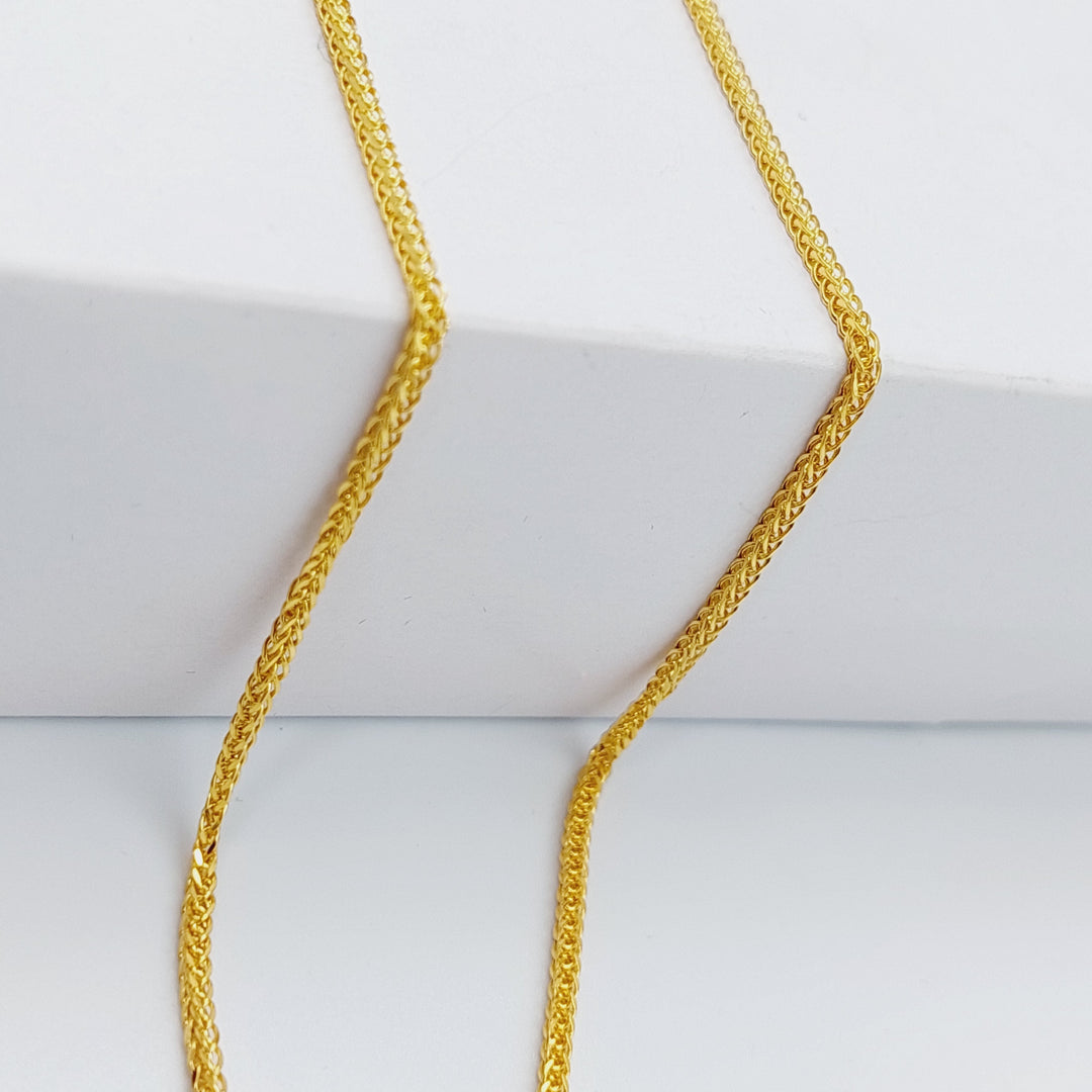 21K Gold 50cm Franco Thin Chain by Saeed Jewelry - Image 1