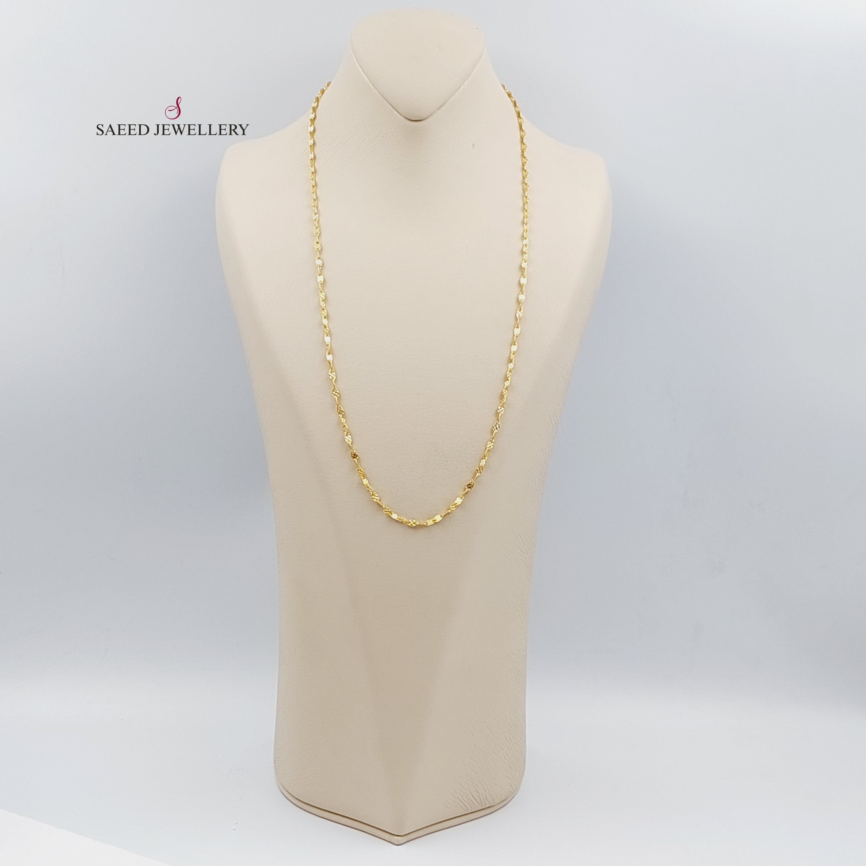 21K 60cm Blade Chain β Saeed Jewelry