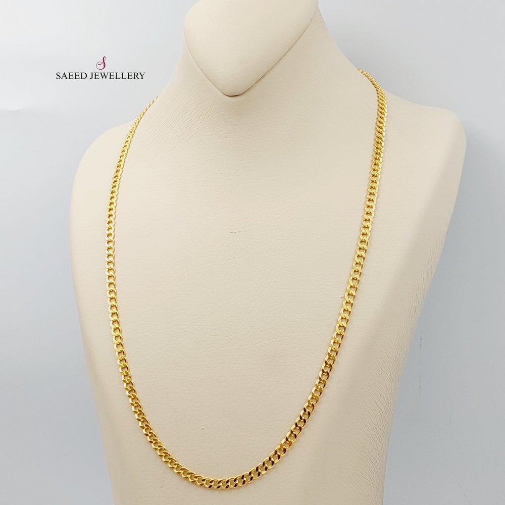 21K Gold 60cm Bold Chain by Saeed Jewelry - Image 2