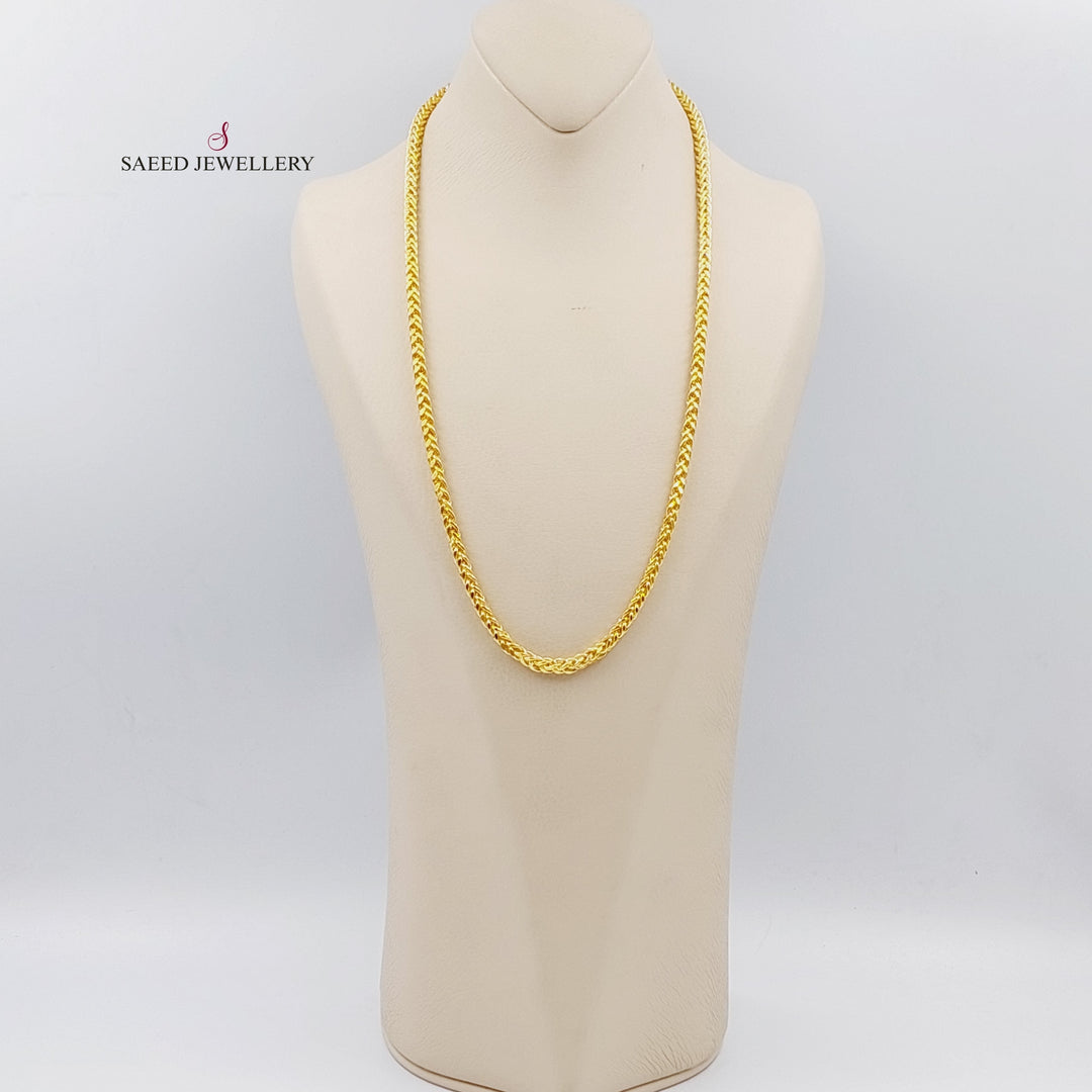 21K Gold 60cm Bold Franco Chain by Saeed Jewelry - Image 3