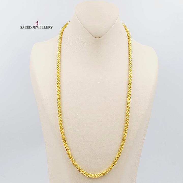 21K Gold 60cm Bold Franco Chain by Saeed Jewelry - Image 1