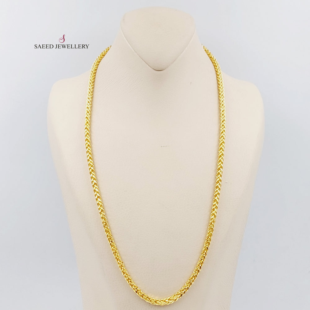 21K Gold 60cm Bold Franco Chain by Saeed Jewelry - Image 2