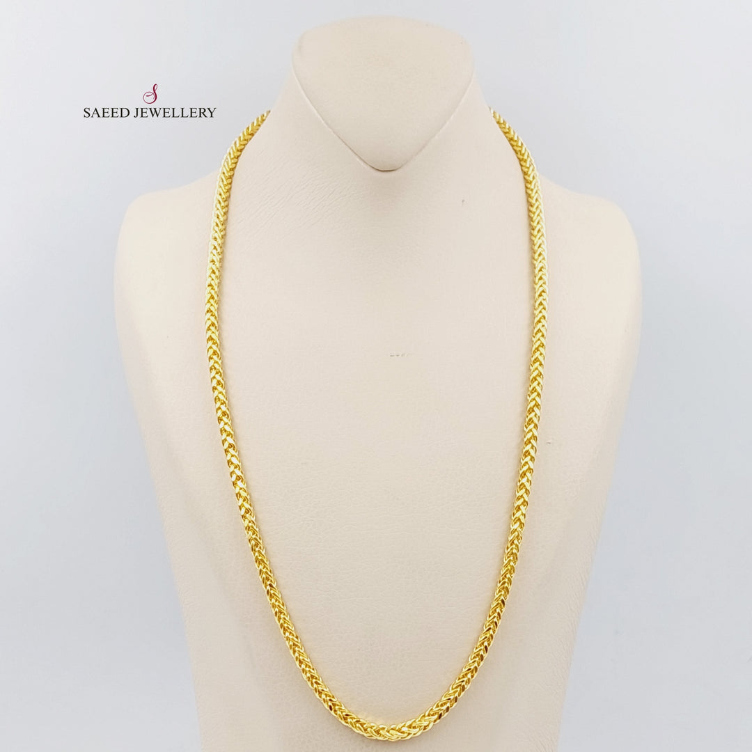 21K Gold 60cm Bold Franco Chain by Saeed Jewelry - Image 2