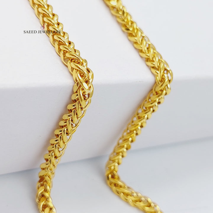 21K Gold 60cm Bold Franco Chain by Saeed Jewelry - Image 4