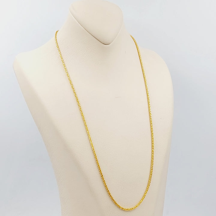 21K Gold 60cm Bold Franco Chain by Saeed Jewelry - Image 4