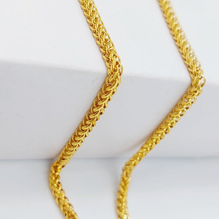 21K Gold 60cm Franco Medium Thickness Chain by Saeed Jewelry - Image 3