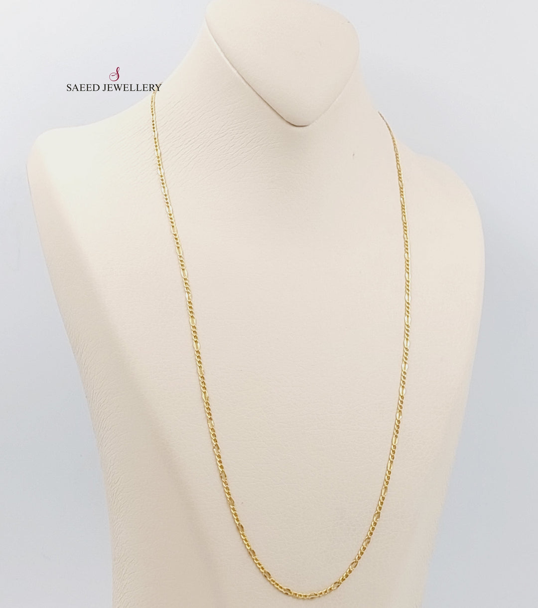 21K Gold 60cm Thin Chain by Saeed Jewelry - Image 1