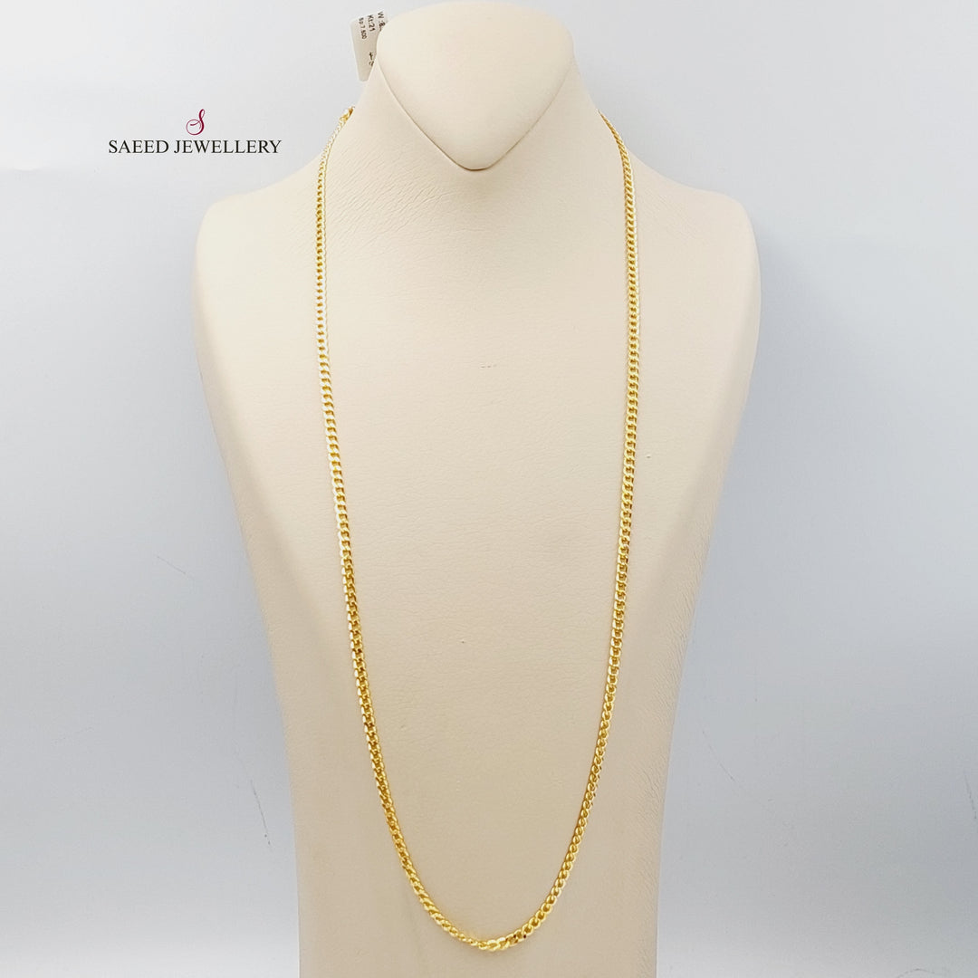 21K Gold 70cm Medium Thickness Chain by Saeed Jewelry - Image 1