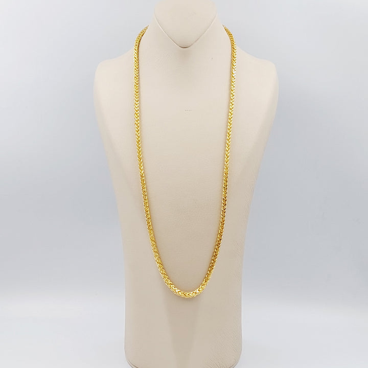 21K Gold 70cm Franco Chain Bold by Saeed Jewelry - Image 2