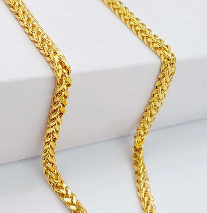 21K Gold 70cm Franco Chain Bold by Saeed Jewelry - Image 3