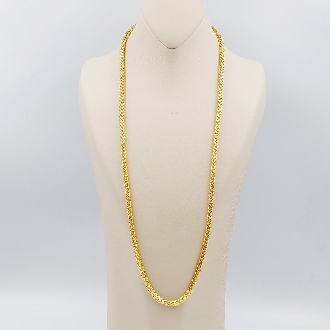 21K Gold 70cm Franco Chain Bold by Saeed Jewelry - Image 1