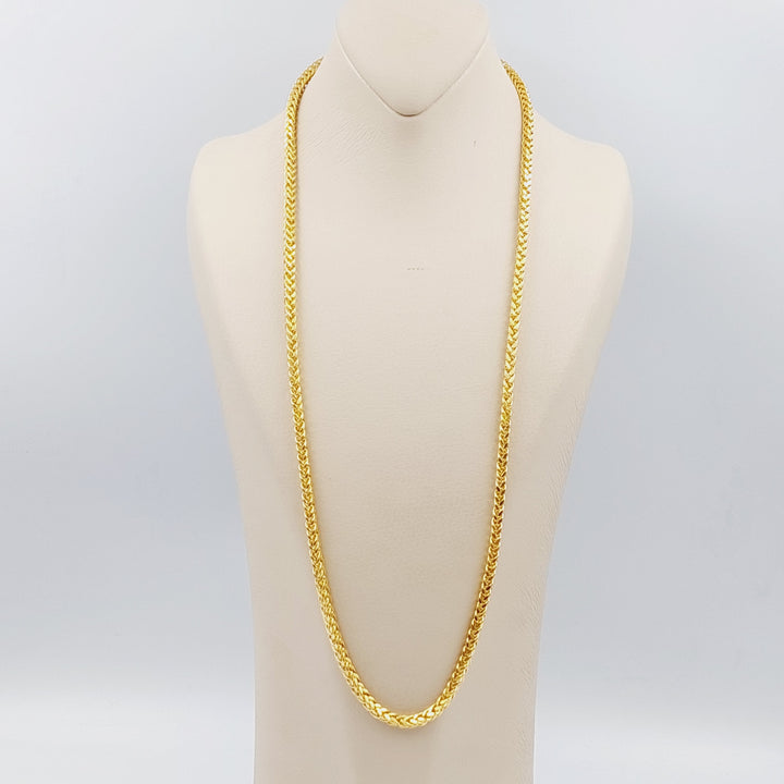 21K Gold 70cm Franco Chain Bold by Saeed Jewelry - Image 1