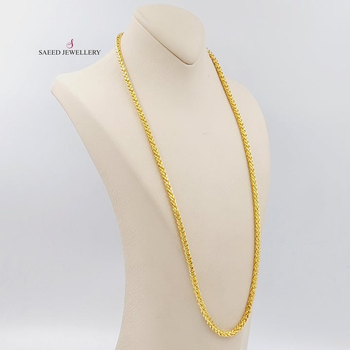 21K Gold 70cm Franco Chain Bold by Saeed Jewelry - Image 2