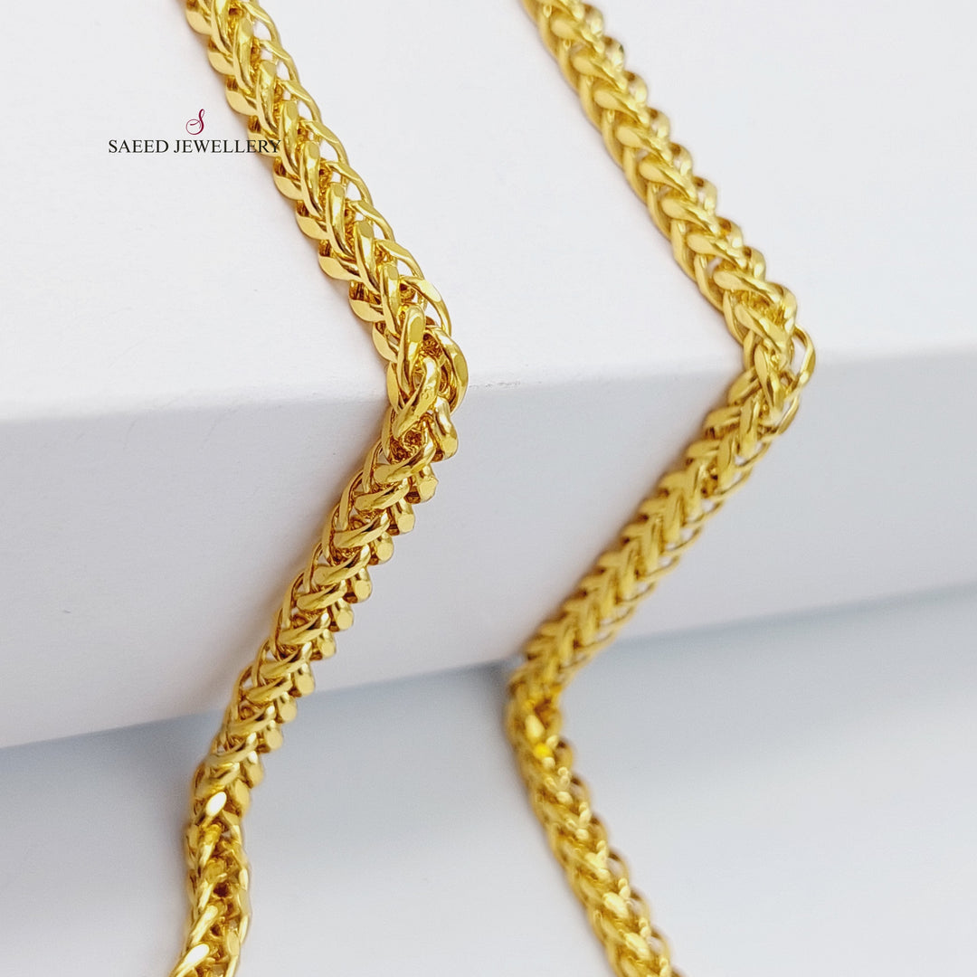 21K Gold 70cm Franco Chain Bold by Saeed Jewelry - Image 4