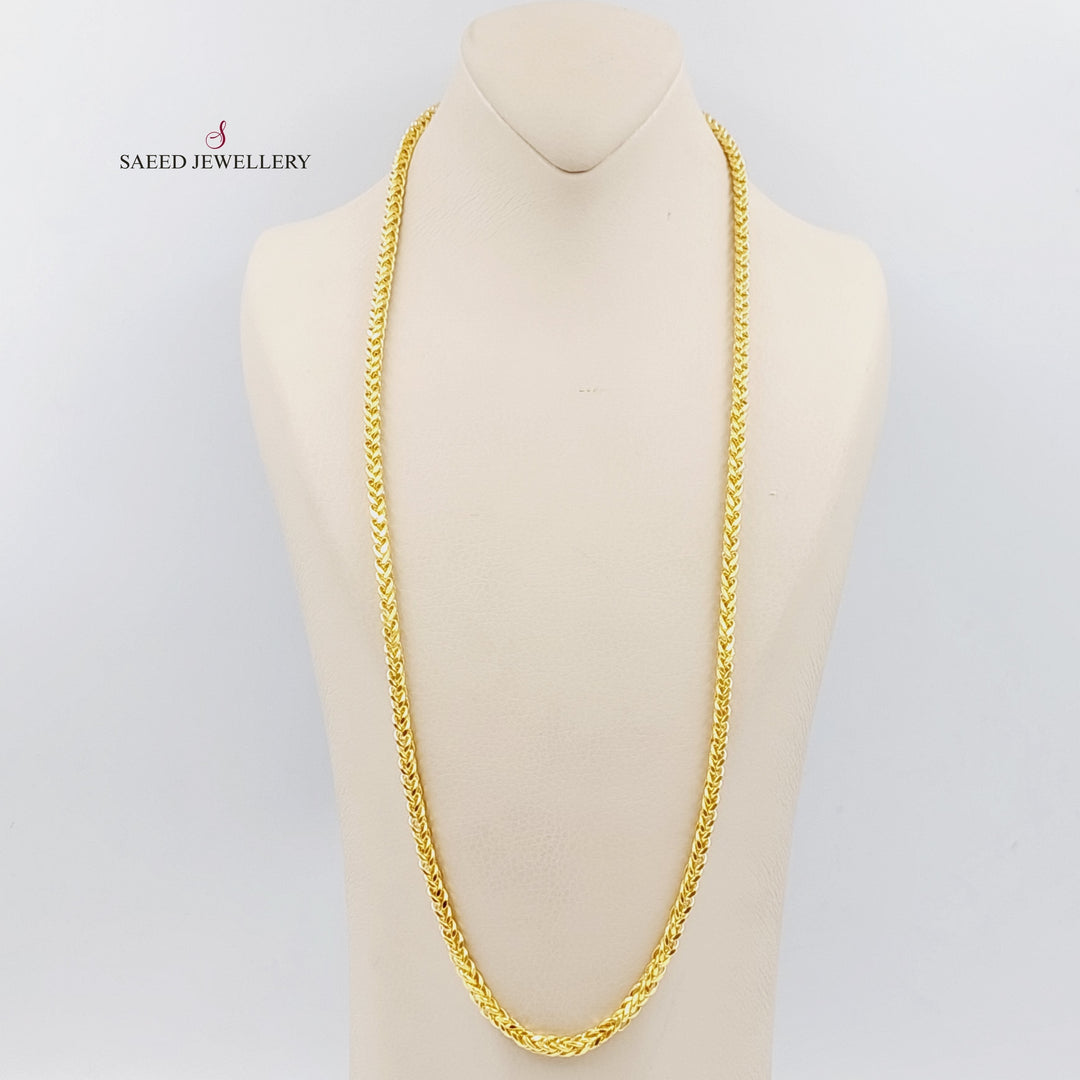 21K Gold 70cm Franco Chain Bold by Saeed Jewelry - Image 1