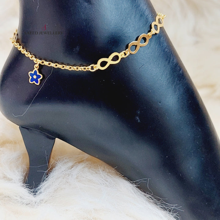 21K Gold Anklet by Saeed Jewelry - Image 3