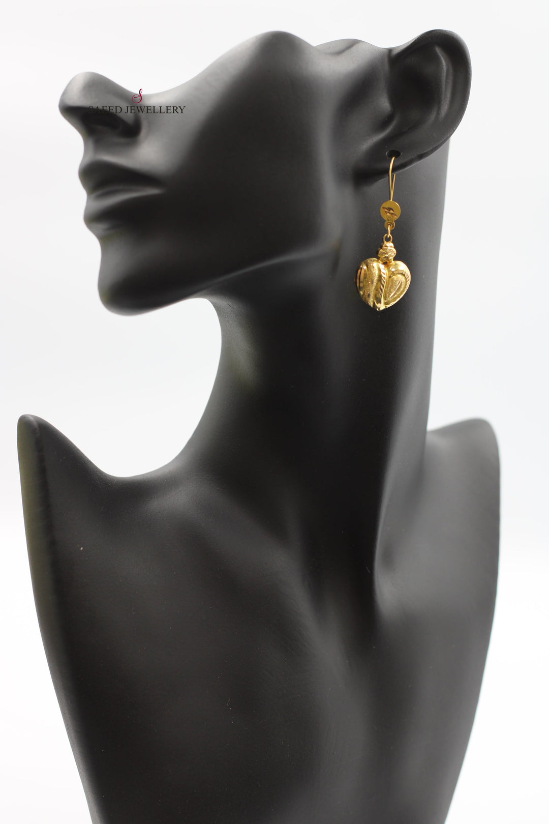 21K Gold Ankletic Earrings by Saeed Jewelry - Image 5
