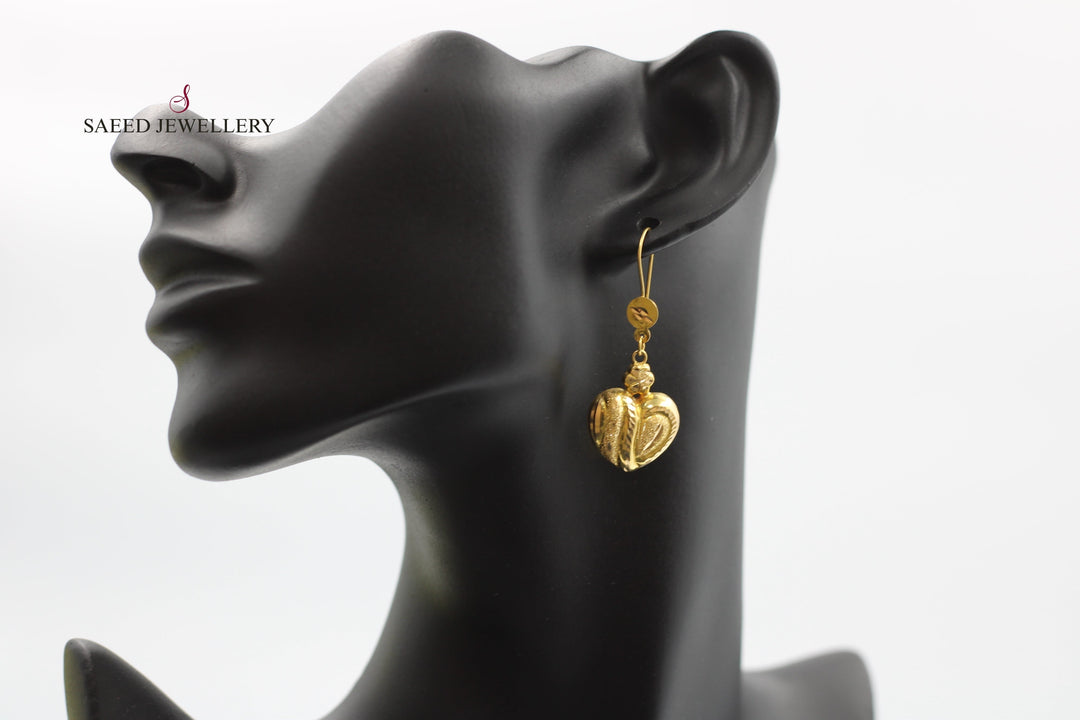 21K Gold Ankletic Earrings by Saeed Jewelry - Image 6
