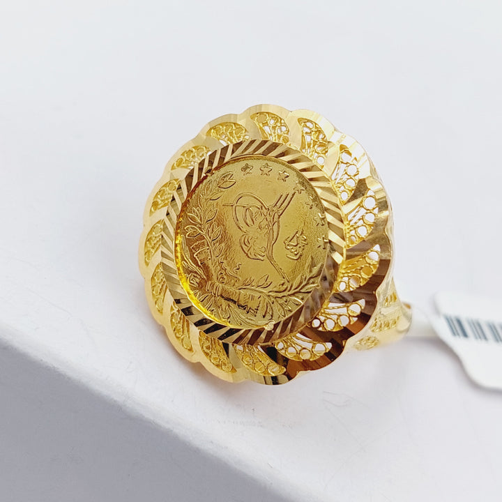 21K Gold Ankletic Rashadi Ring by Saeed Jewelry - Image 9