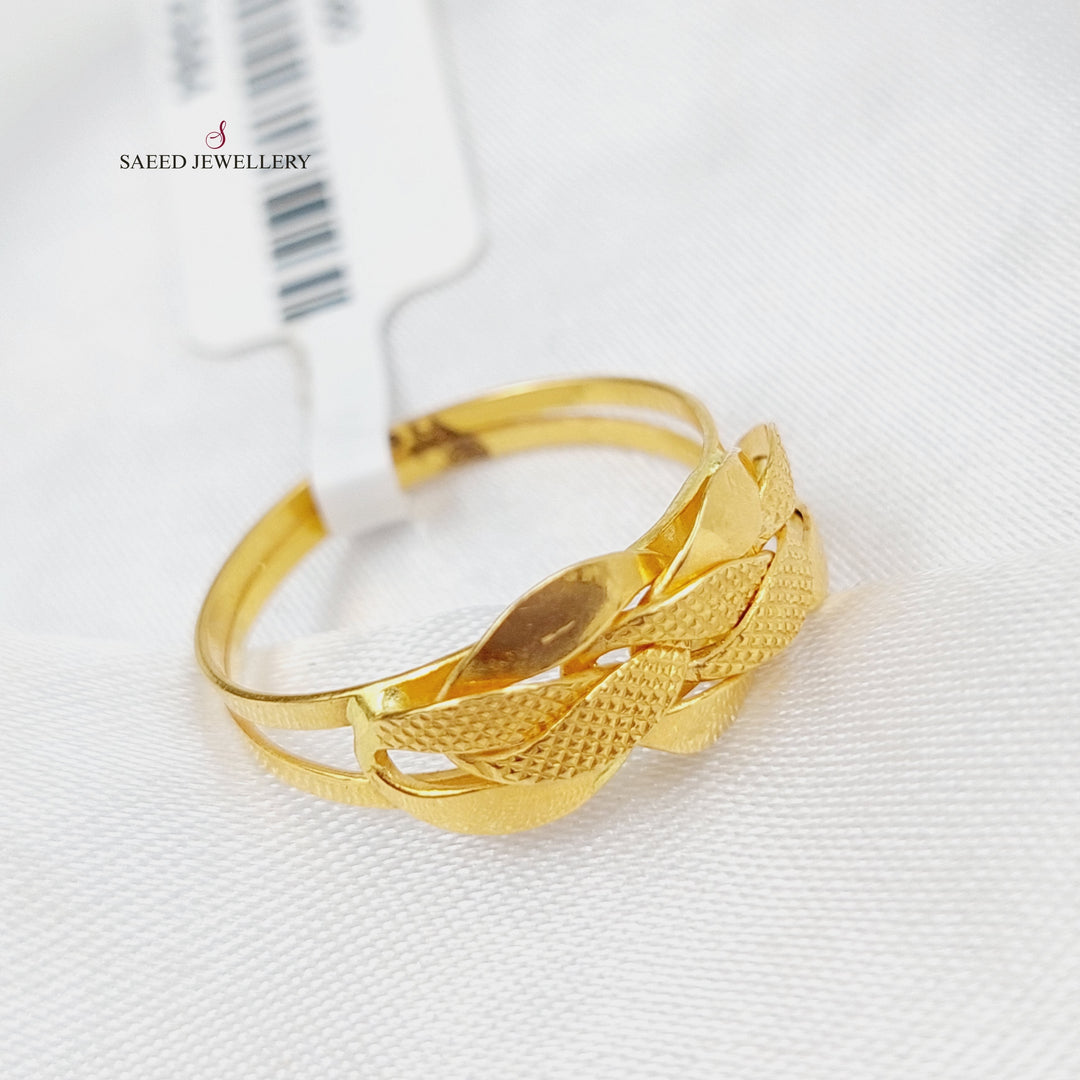 21K Gold Ankletic Taft Ring by Saeed Jewelry - Image 3