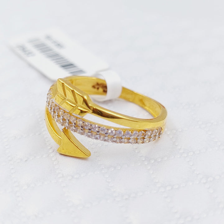 21K Gold Arrow Ring by Saeed Jewelry - Image 4