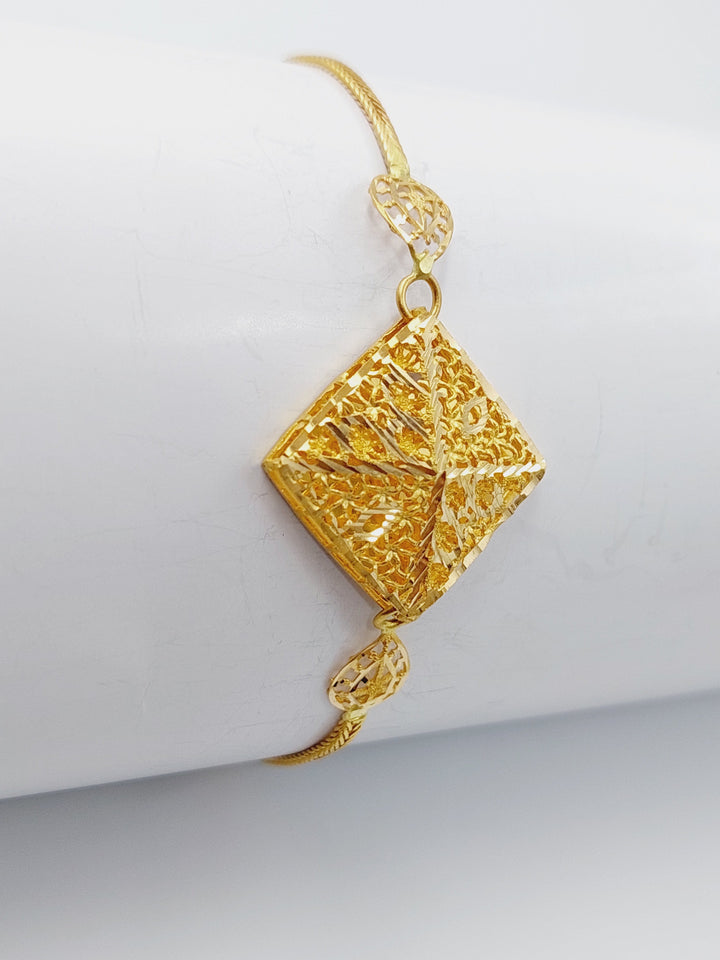 21K Gold Bahraini Bracelet by Saeed Jewelry - Image 1