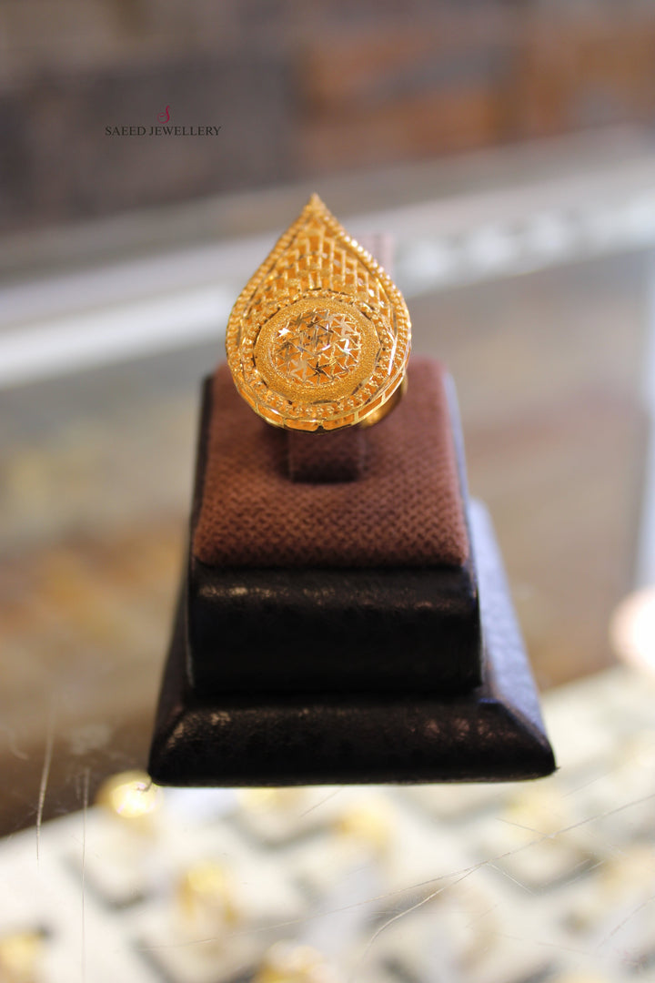 21K Gold Bahraini Ring by Saeed Jewelry - Image 4